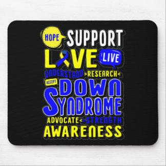 Hope Liebe World Down Syndrome Day Women Kids Mousepad