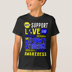 Hope Liebe World Down Syndrome Day Women Kids T-Shirt