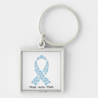 Hope Light Blue Awareness Ribbon Schlüsselanhänger