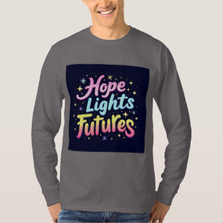 Hope Lights Futures - Futuristic & Vibrant Sleeve T-Shirt