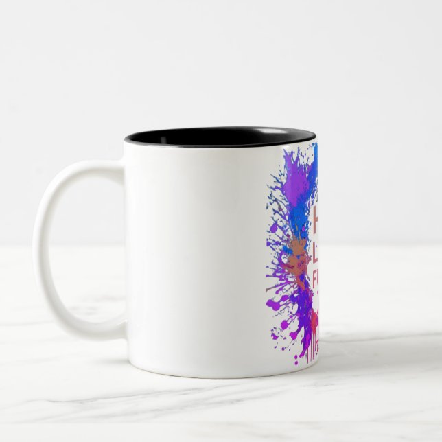 Hope Lights Futures Zweifarbige Tasse (Links)