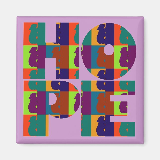 Hope Lila Magnet (Vorne)