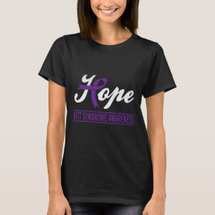 Hope Lila Ribbon Rett Syndrome Awareness Support T-Shirt