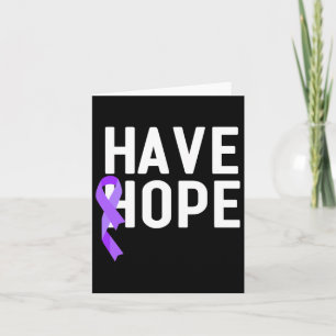 Hope Lila Ribbon Überdosis Awareness End Add Karte