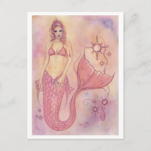Hope Mermaid von Renee L. Lavoie Postkarte