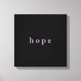 Hope Minimalistisch Design Style Typografie Leinwanddruck