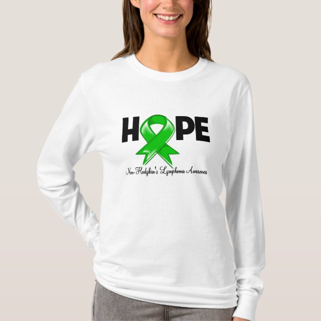 Hope Non-Hodgkin's Lymphoma Awareness T-Shirt (Vorderseite)