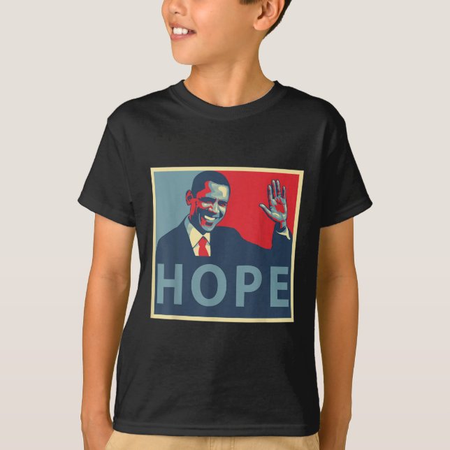Hope Obama 44 Präsident T-Shirt (Vorderseite)