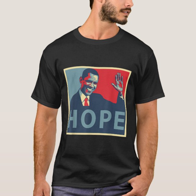 Hope Obama 44 Präsident T-Shirt (Vorderseite)
