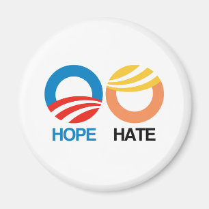 HOPE (Obama) gegen HATE (Trump) Magnet