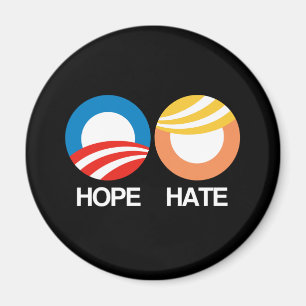 HOPE (Obama) gegen HATE (Trump) Magnet