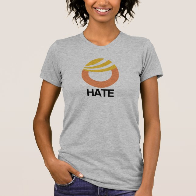 HOPE (Obama) gegen HATE (Trump) T-Shirt (Vorderseite)