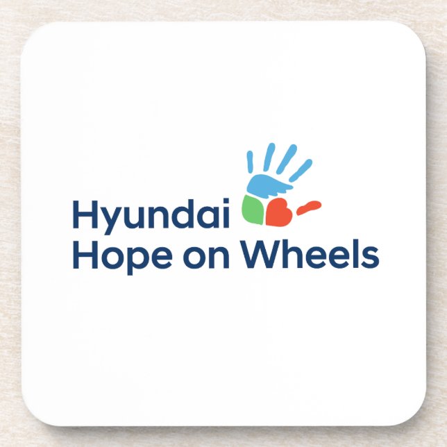 Hope On Wheels Achterbahn Getränkeuntersetzer (Vorderseite)