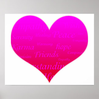 Hope Pink Motivierend Poster