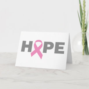 Hope Pink Ribbon-Karte Karte