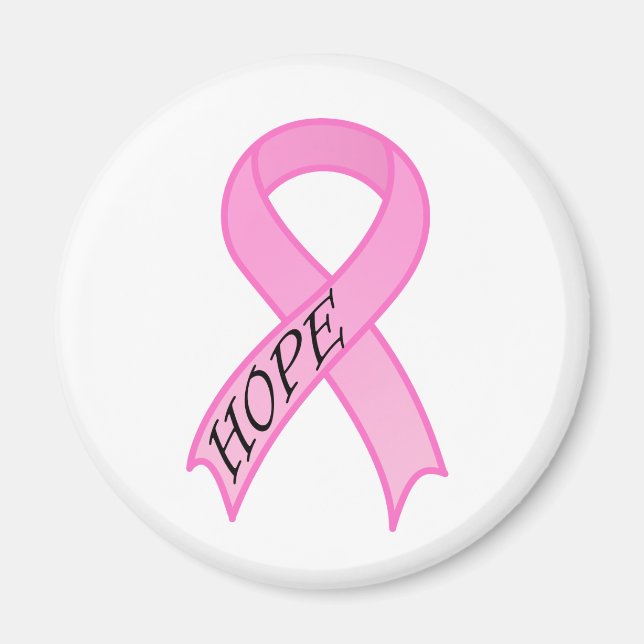 Hope Pink Ribbon Magnet (Vorne)