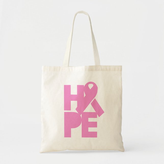 Hope Pink Ribbon Tragetasche (Vorne)