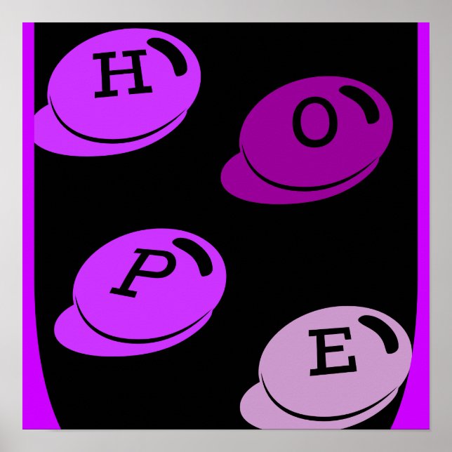 HOPE-Poster für häusliche Gewalt Poster (Vorne)