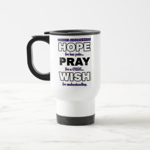 Hope Pray Wish ...Chiari Reisen Mug Reisebecher