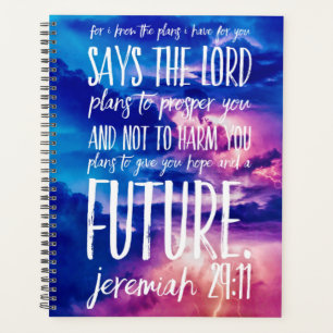 Hope Prosperity Bible Verse Christliche Schrift Planer