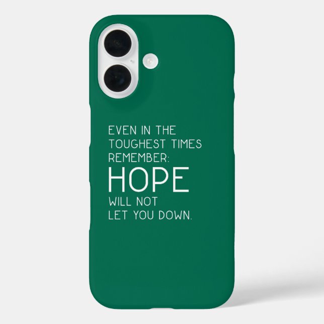 Hope Quotes Case-Mate iPhone Hülle (Rückseite)
