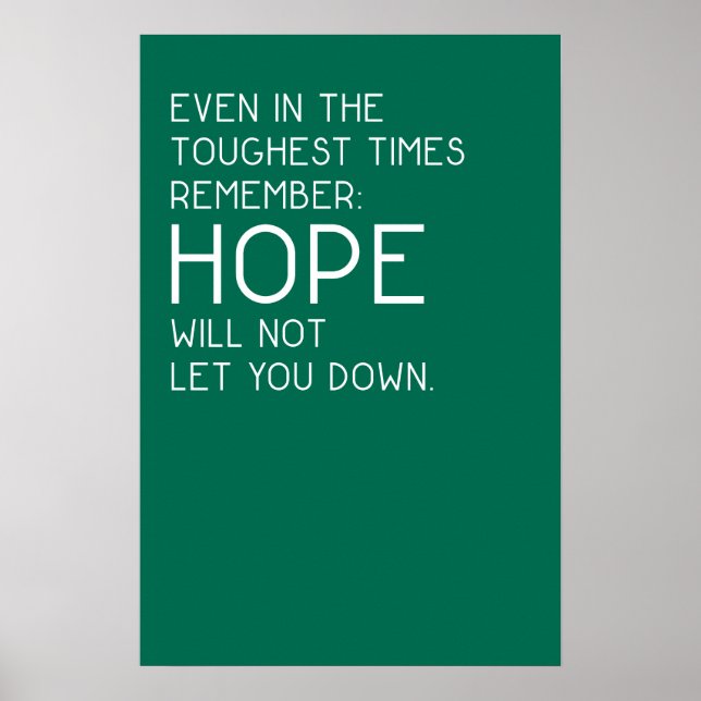Hope Quotes Poster (Vorne)