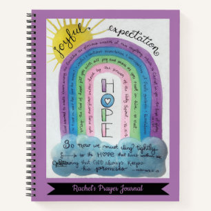 Hope Rainbow Scripting Personalisiert Prayer Journ Notizbuch