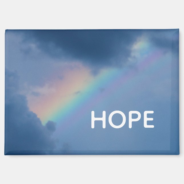 HOPE-Regenbogenmagnet Magnet (Vorderseite)