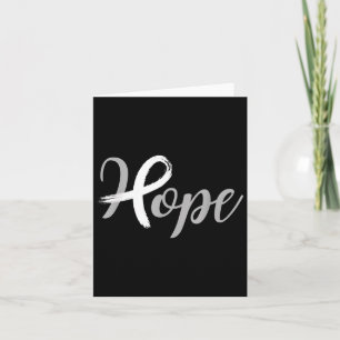 Hope Ribbon Lung Cancer Awareness Karte