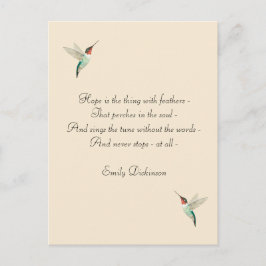 Hope Ruby-throated Hummingbirds Postkarte