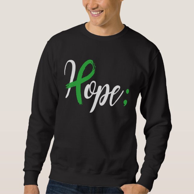 Hope Semicolon Mental Health Awareness Month Suppo Sweatshirt (Vorderseite)