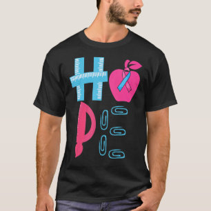 Hope SIDS Awareness Pink und Blue Ribbon Lehrer T-Shirt