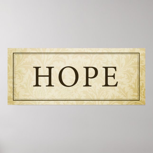 Hope Sign/Plaque Poster (Vorne)