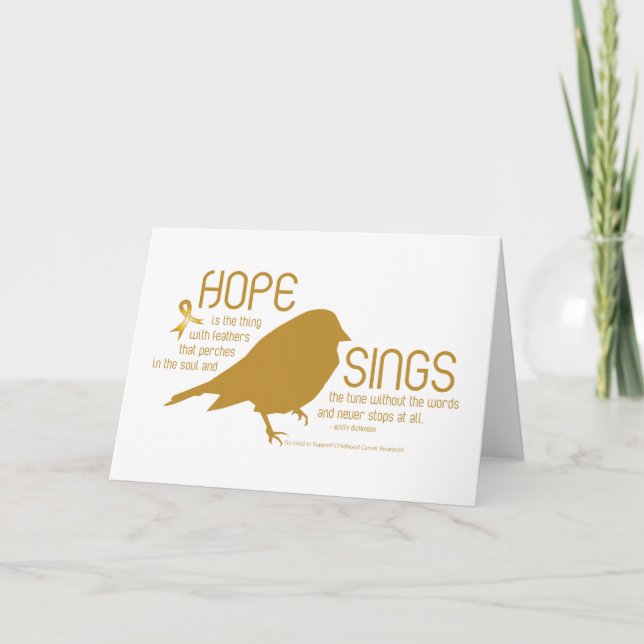 Hope Sings Gold Karte (Vorderseite)