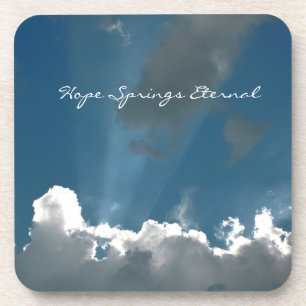 Hope Springs Eternal Card Getränkeuntersetzer
