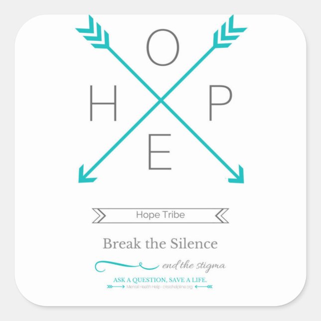 Hope Stam Sticker - Beenden Sie das Stigma (Vorderseite)
