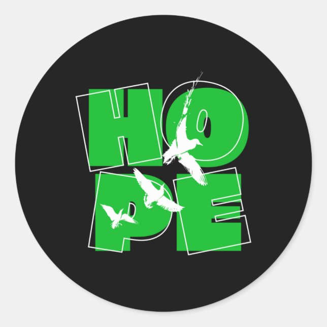 Hope Sticker1 Runder Aufkleber (Vorderseite)