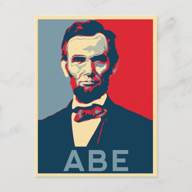 Hope Style Lincoln Portrait Postkarte (Vorderseite)