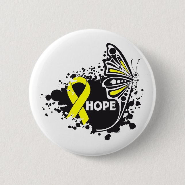 Hope Suicide Prevention Butterfly Button (Vorderseite)