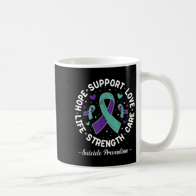 Hope Support Liebe Life Suicide Prevention Awarene Kaffeetasse (Rechts)