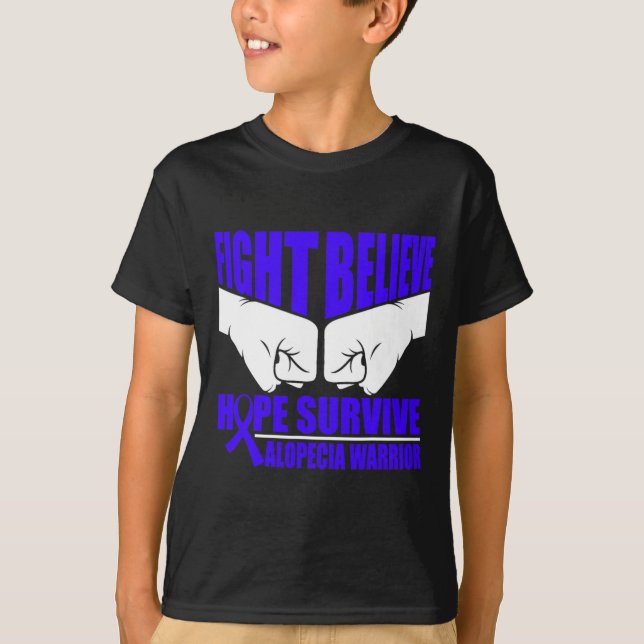Hope Survive Alopecia Krieger T-Shirt (Vorderseite)