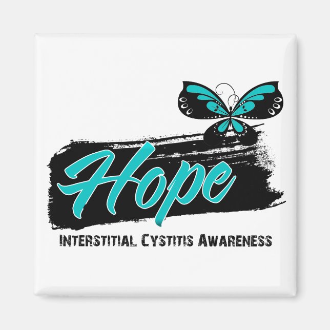 Hope Tattoo Butterfly Interstitial Cystitis Magnet (Vorne)