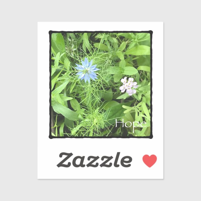 Hope Tiny 2 x 2 Vinyl Aufkleber (Blatt)