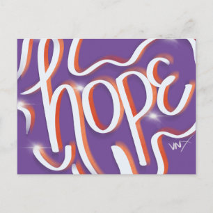 Hope Urban Faith Street Art Hand Letting Postkarte