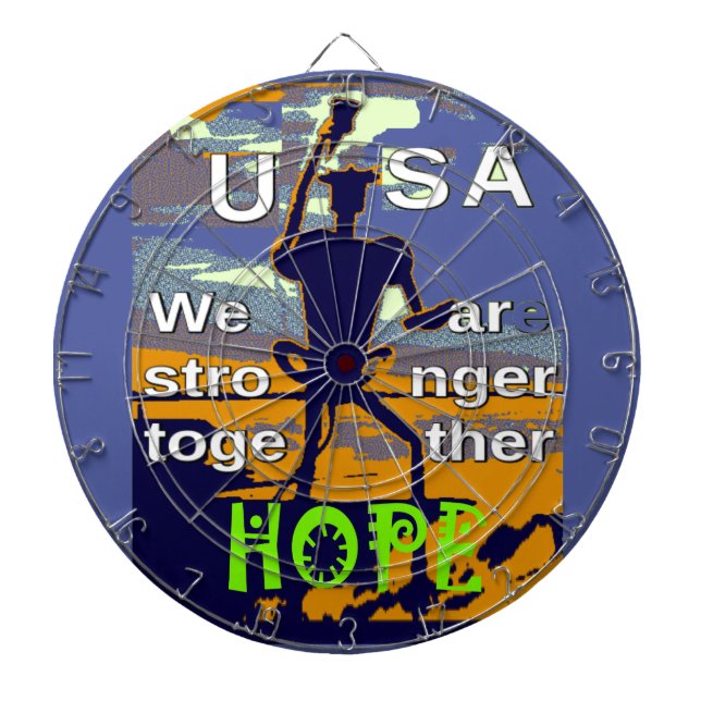 Hope USA Wir sind enger Together Inspiration Dartscheibe (vorne)