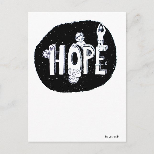 HOPE -  variable Hoffnung Postkarte (Vorderseite)