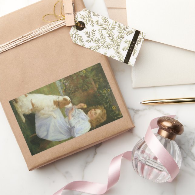 Hope-Vergnügungen von William Henry Gore Rechteckiger Aufkleber (Schenken)