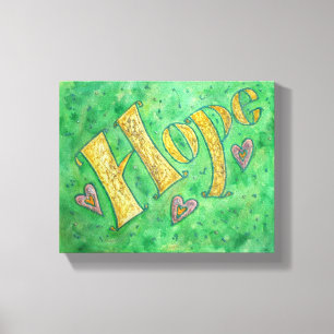 Hope Word Art Malerei Wrapped Canvas Art Leinwanddruck