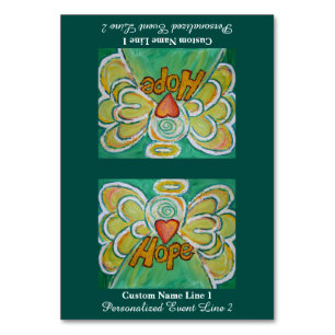 Hope Word Inspiration Engel Custom Table Zelte Tischnummer