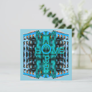 Hope Zuhause Grußkarte